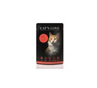 CAT'S LOVE-Sachet repas pour chat au bœuf 85 g