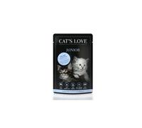 CAT'S LOVE-Sachets repas au veau pour chat, 85 g