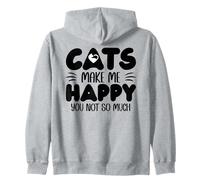 Cats Make Me Happy You Not So Much Humans Make My Head Hurt Sweat à Capuche