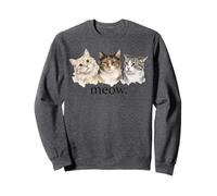 Cats Meow Funny Cat Lover Funny Meow Sweatshirt