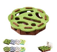 Cats Puzzle Felt Maze Box Cat Toys,Cats Scratch Puzzle Enrichment Boxes,PurrMaze Interactive Cat Box, Encourages Hunting & Exercise (Green-b)