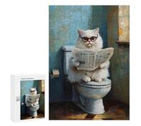 Cats Reading Newspaper Puzzle 1000 Pièces Educa Jouet en Bois Cadeau Unique Décoration Intérieure Jeu Éducatif Challenge Toy Adultes Et Enfants À Partir De 14 Ans 300 PCS