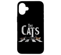 Cats Road Crossings Music Lover Vintage Coque pour iPhone 16 Plus