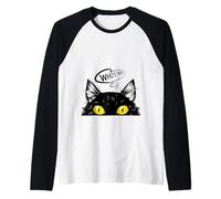 Cats Rule The World, Cool Funny Cats Graphic Cool Designs Manche Raglan