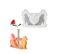 Cats Silicone Resin Molds for Hydroponic Plant Vase Small Flower Pots Crafting Moulds Epoxy Handmade Crafting Epoxy