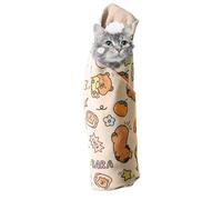 Cats Swaddle Wrap, Cat Wrap pour préparation | Capybara Cat Swaddle Pet Grooming Tools, Anti-Escape Anti-Scratch, restriction de coupe des ongles pour le bain, l' , l'examen
