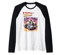 Cats to The Future 80s 90s Parodie Pop Culture Funny Cats Manche Raglan