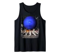 Cats Walking in Space Cat Astronaut Neptune Planet Cat Lover Débardeur