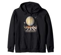 Cats Walking in Space Cat Astronaut Venus Planet Cat Lover Sweat à Capuche