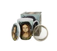 Cat's World Mona Lisa with a Cat Tasse à thé, avec passoire et couvercle, 0,36 l