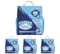 CATSAN Hygiene Plus - Litière Minérale pour Chat, Sac de 10L (Lot de 4)