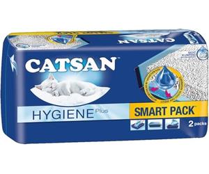 CATSAN Hygiene Plus Litière pour Chat Adulte et Chaton Non agglomérante - avec Doublure - 2 Sacs de 4 l - Smart Pack x 2 incrustations