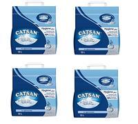 Catsan Hygiene Plus Lot de 6 boîtes de 10 l pour chats, 60 l, litière hygiénique blanche