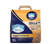 CATSAN Litière minérale agglomérante pour chat, 3 sacs de 5L