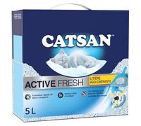 CATSAN - Litière Minérale Anti-Odeurs Parfum Frais, Pouvoir Agglomérant Optimal (5L) - Le Lot De 2