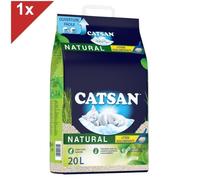 CATSAN NATURAL Agglomérante Litière Végétale pour chat 20L