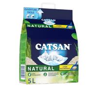 CATSAN Litière végétale Natural – Agglomérante – 5 L