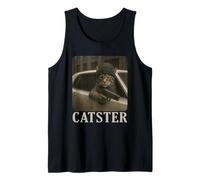 Catster Gangster Cat Meme Funny Cats Gang Humor Débardeur