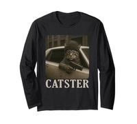 Catster Gangster Cat Meme Funny Cats Gang Humor Manche Longue