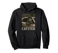 Catster Gangster Cat Meme Funny Cats Gang Humor Sweat à Capuche