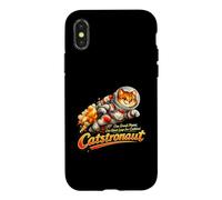 Catstronaute Illustration drôle d'astronaute de Chat Spatial Coque pour iPhone X/XS