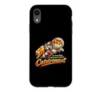 Catstronaute Illustration drôle d'astronaute de Chat Spatial Coque pour iPhone XR