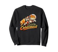 Catstronaute Illustration drôle d'astronaute de Chat Spatial Sweatshirt