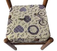 CATTANI TESSUTI - galettes de Chaise à Rabats, Coussins de chaises Cuisine Set 4 - Tissu Gobelin - avec ailettes - avec Fermeture éclair - 40 x 40 cm var.122