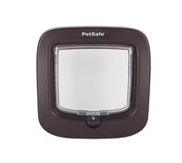 PetSafe - Chatière Manuelle - Système à 4 Options de Fermeture, Économique, Installation Facile - Marron