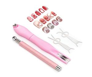 CattEye Aimant pour ongles - Kit d'aide à la manucure pour décoration d'ongles, outil de stylo magnétique NaillArt | Accessoires de beauté créatifs | Salon, maison, voyage, cadeau pour femmes et