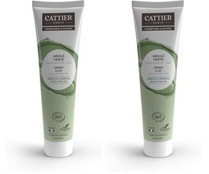 Cattier Apaisant Prête à l'Emploi Argile Tube Voyage 400 g (Lot de 2)