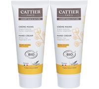Cattier Crème mains sèches Argile blanche 2x75 ml