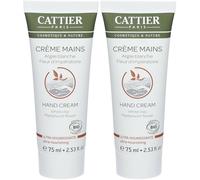 Cattier Crème Mains ultra-nourrissante 2x75 ml
