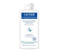 Cattier - Gel Nettoyant Purifiant Bio - Soin Peaux Jeunes Grasses à Imperfections - 200 ml