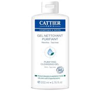 Cattier Gel Nettoyant Purifiant Menthe Tea Tree Peaux Grasses A Imperfections Bio 200ml
