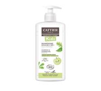 CATTIER KIDS Shampooing douche 2 en 1 Corps et cheveux - Pomme verte 500 ml