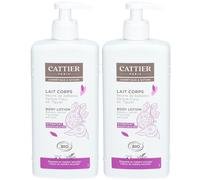 CATTIER Lait corps hydratant | Beurre de Babassu - Fleur Figuier Lotion(S) 2x500 ml