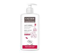 CATTIER - Lait Corps Hydratant et Revitalisant, Douceur Fleur de Cerisier Bio, Flacon 500mL - Le Lot De 2