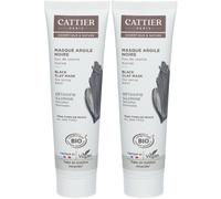 CATTIER Masque à l'argile noire Bio Masque(S) Pour Le Visage 2x100 ml