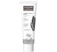 CATTIER - Masque Visage Détoxifiant à l’Argile Noire Bio, Purifie et Éclaire Tous Types de Peaux (Tube 100mL) - Le Lot De 3