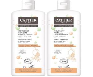 Cattier moussant familial sans sulfates 500ml (Lot de 2)