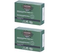CATTIER Nettoyant Exfoliant Visage 2 en 1 Savon 2x85 g