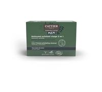 CATTIER - Savon Visage 2 en 1 Nettoyant et Exfoliant, Purifie et Équilibre Peau Normale à Grasse (Pot 85g) - Le Lot De 2