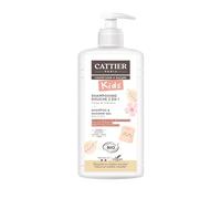 CATTIER - Shampooing Enfant Douceur Fleur de Guimauve et Aloe Vera Bio, Soin Sans Sulfate (500mL) - lot de 2 - Vendu par Lot