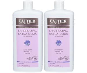 CATTIER Shampooing Extra-Doux Bio Usage Quotidien 2x1000 ml