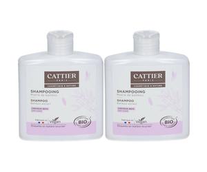 Cattier Shampooing Moelle de bambou cheuveux secs 2x250 ml