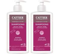 Cattier shampooing usage fréquent aloe vera orange bio 500ml (Lot de 2)