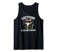 Cattitude is Everything Chat Kawaii Mignon avec Attitude Cool Débardeur