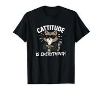 Cattitude is Everything Chat Kawaii Mignon avec Attitude Cool T-Shirt