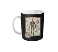 Cattle Decapitation Chope Human Meat Chart Band Logo officiel Blanc Taille unique